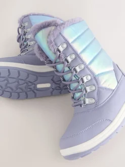 Laarzen|Next Lilac Purple Iridescent - Waterdichte snowboots