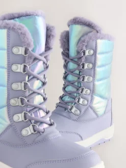 Laarzen|Next Lilac Purple Iridescent - Waterdichte snowboots