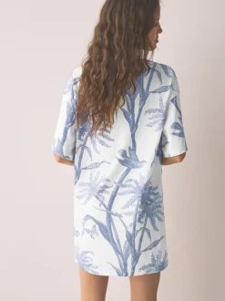 Alle Nacht- En Loungekleding|Next - Nachtpon Lilac Purple Palm