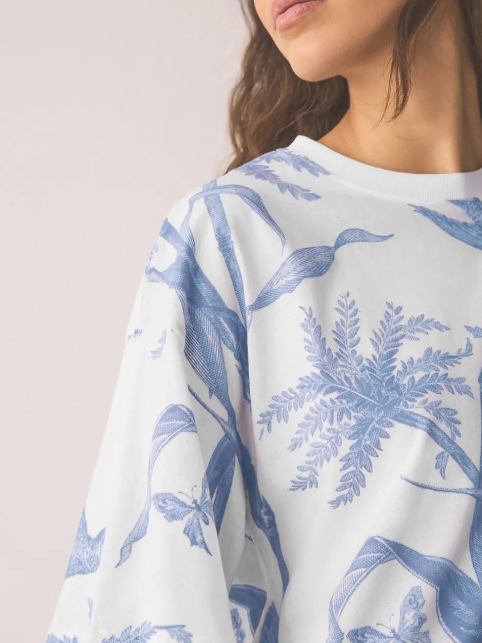 Alle Nacht- En Loungekleding|Next - Nachtpon Lilac Purple Palm