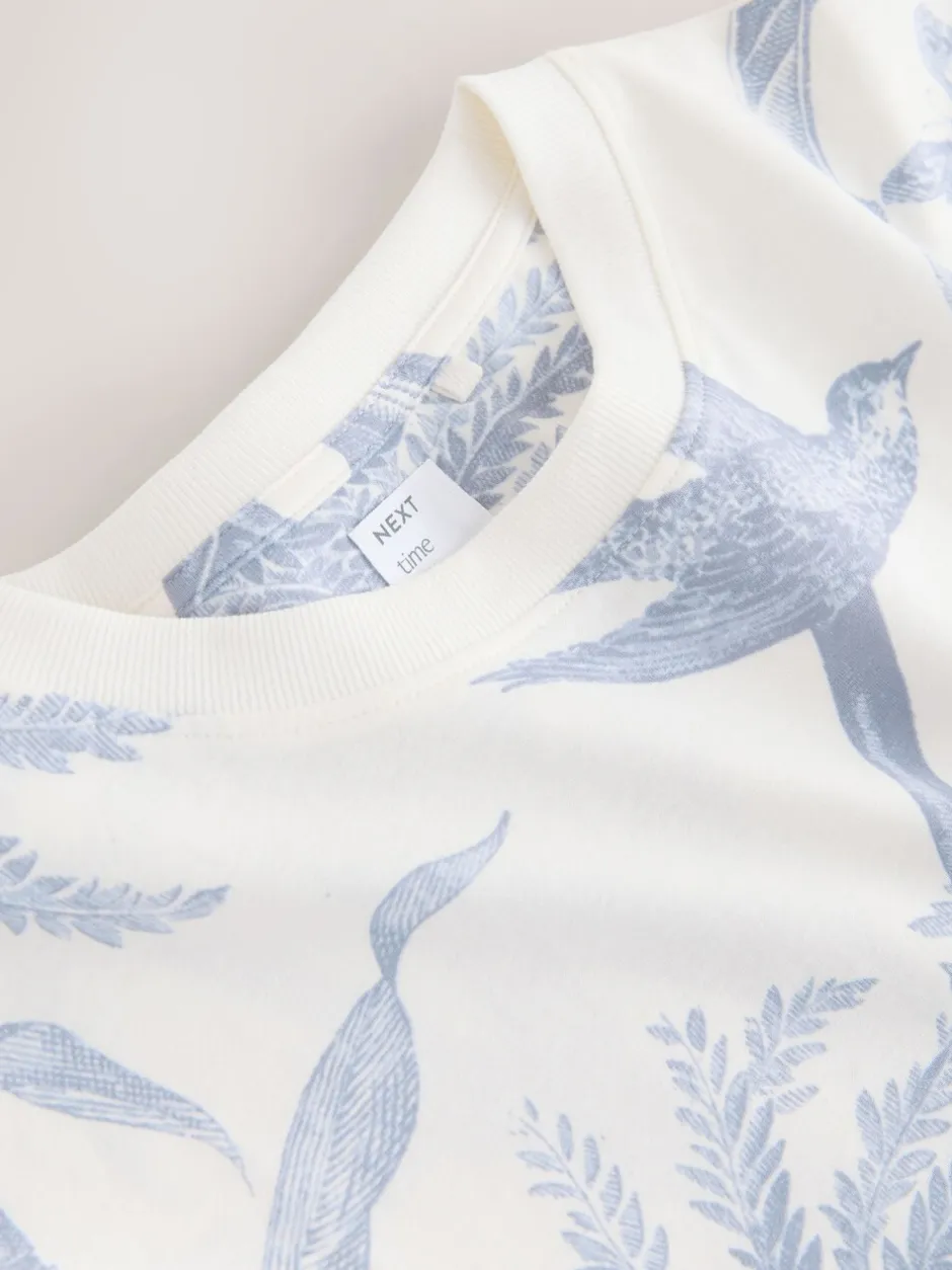 Alle Nacht- En Loungekleding|Next - Nachtpon Lilac Purple Palm