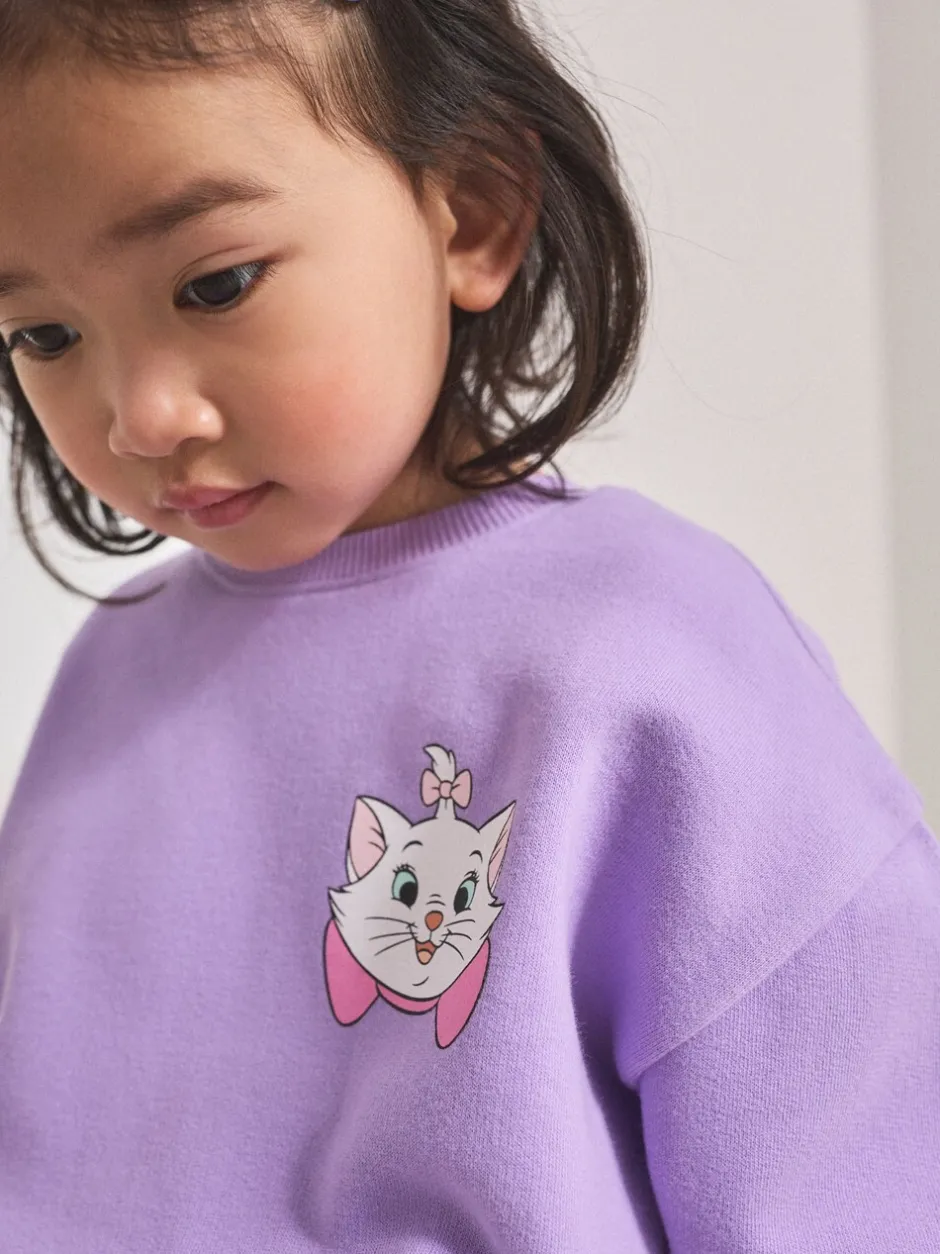 Sets En Combisets|Truien En Breisels|Next Lila-paars - Disney Aristocats sweatshirt en legging set (3mnd-7jr)