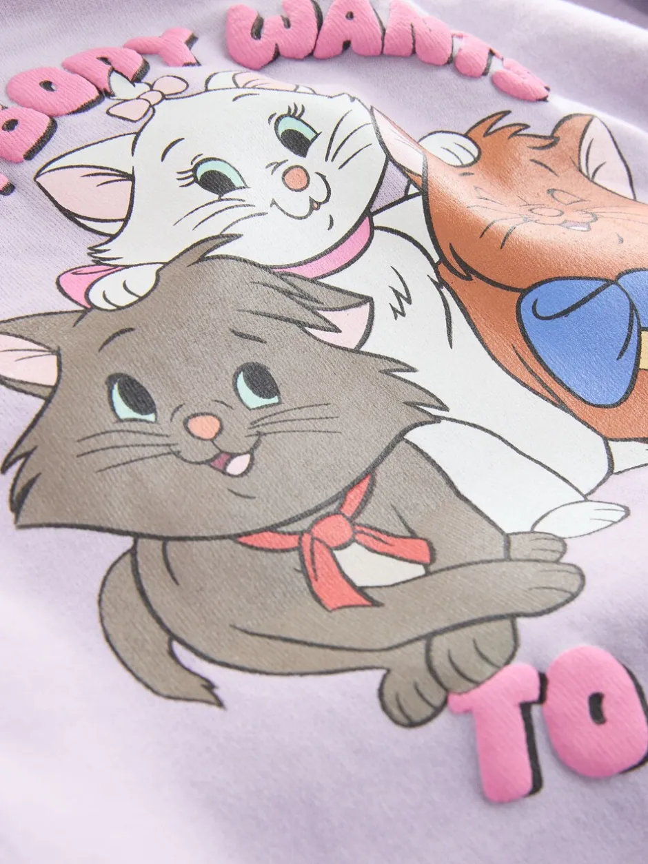 Sets En Combisets|Truien En Breisels|Next Lila-paars - Disney Aristocats sweatshirt en legging set (3mnd-7jr)