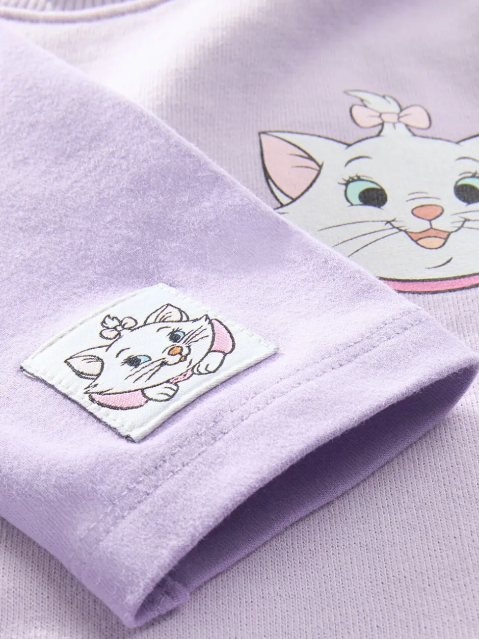 Sets En Combisets|Truien En Breisels|Next Lila-paars - Disney Aristocats sweatshirt en legging set (3mnd-7jr)