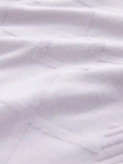 Poloshirts|Next Lila-paars - Net jacquard poloshirt