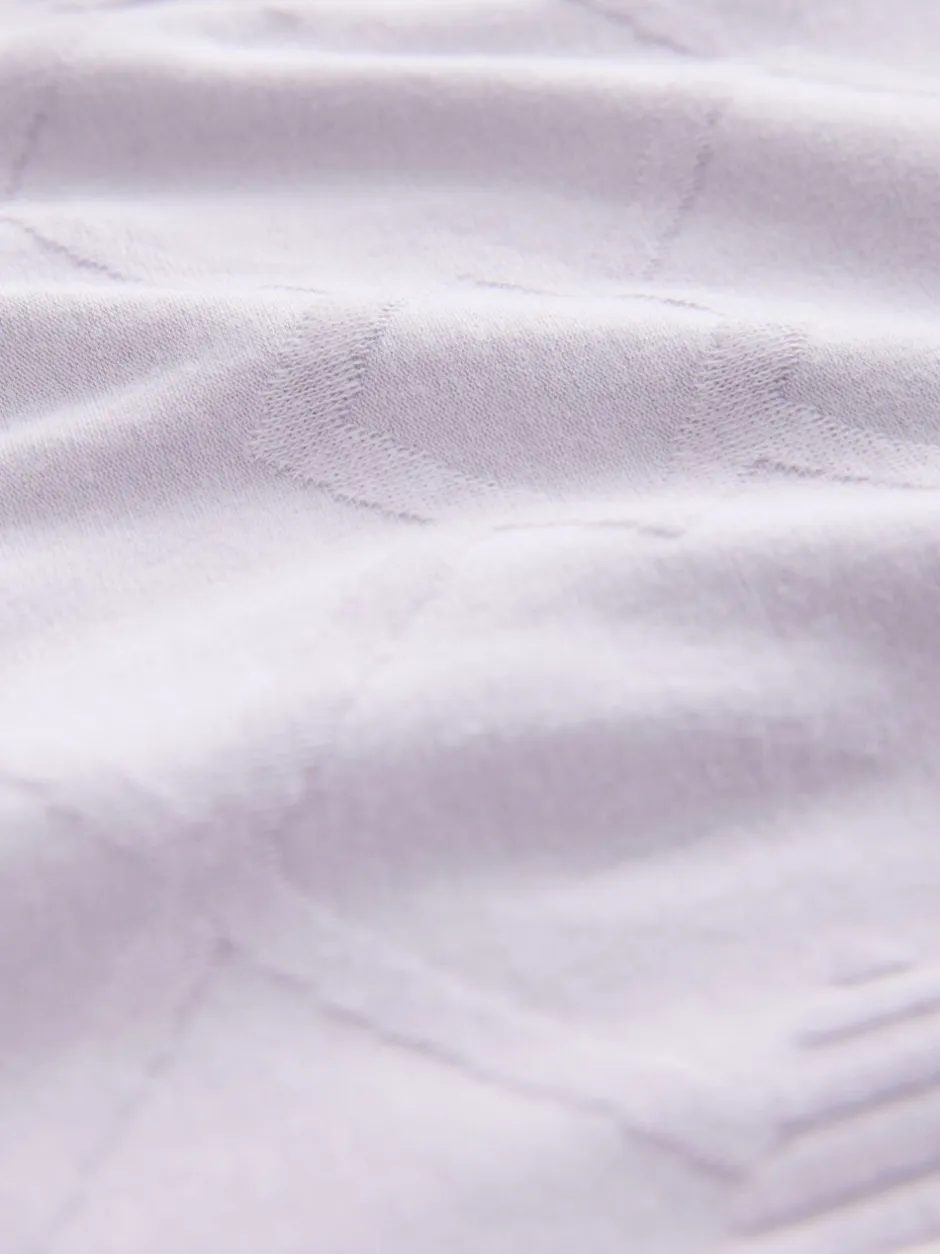Poloshirts|Next Lila-paars - Net jacquard poloshirt
