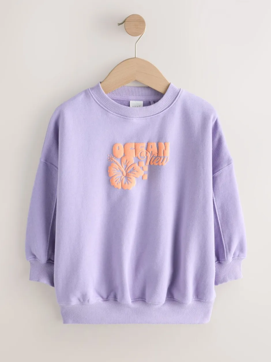 Sweaters En Hoody´S|Next - Sweatshirt (3 - 16 jr) Lilapaars bloem
