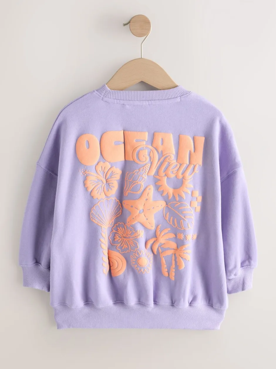 Sweaters En Hoody´S|Next - Sweatshirt (3 - 16 jr) Lilapaars bloem