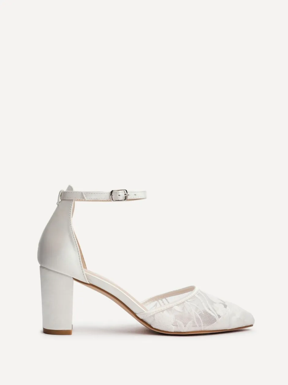 Schoenen Met Hakken*Linzi Essence Bloemen kant hakken