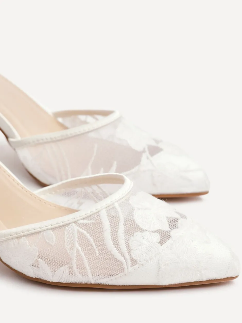 Schoenen Met Hakken*Linzi Essence Bloemen kant hakken
