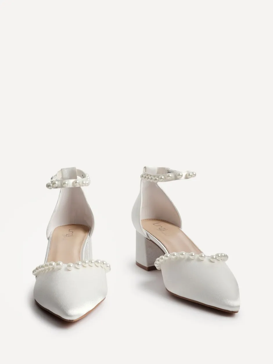Schoenen Met Hakken*Linzi Swan Court Heels With Pearl Details
