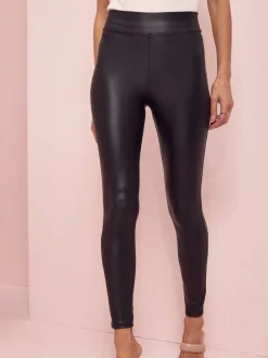 Leggings En Joggingbroeken|Lipsy - Legging met hoge taille en leerlook
