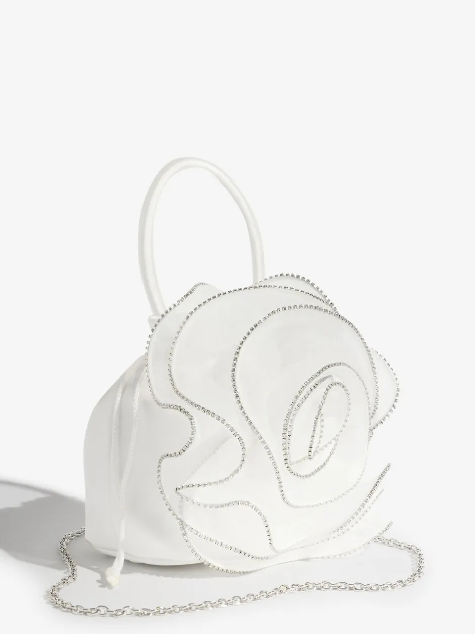 Tassen En Portemonnees|Lipsy Bridal Embellished Rose Top Handle Bag
