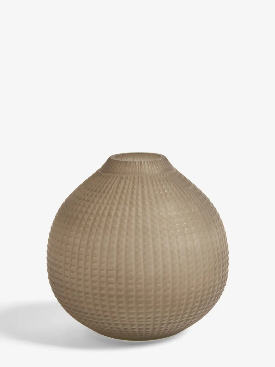 Vazen*Lipsy Carved Glass Stem Vase