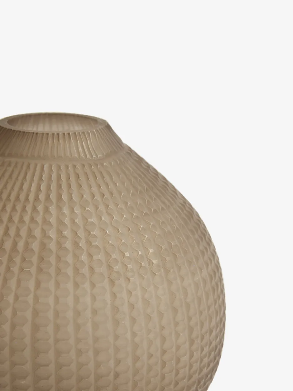 Vazen*Lipsy Carved Glass Stem Vase