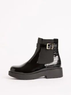 Boots|Lipsy Chelsea Boots met imitatiekrokodileffect
