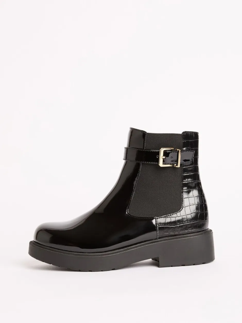 Boots|Lipsy Chelsea Boots met imitatiekrokodileffect