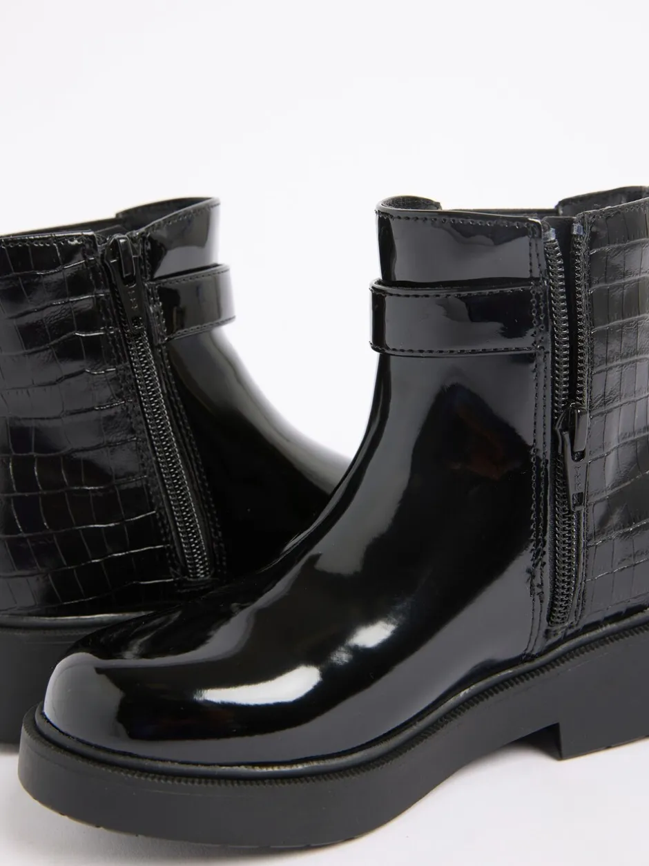 Boots|Lipsy Chelsea Boots met imitatiekrokodileffect