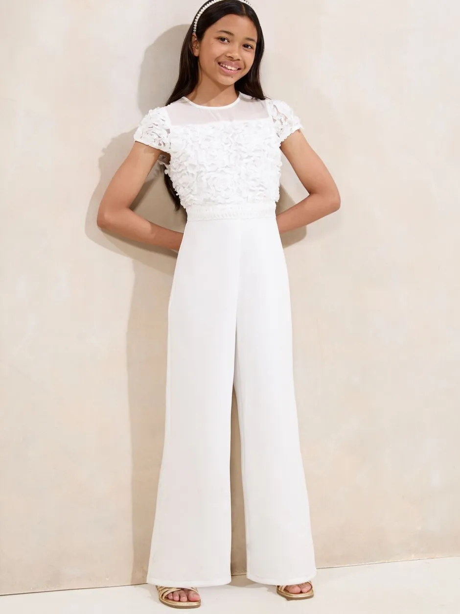 Jumpsuits En Playsuits*Lipsy 3D Bloemen 2-in-1 Gelegenheidsjumpsuit (5-16jr)
