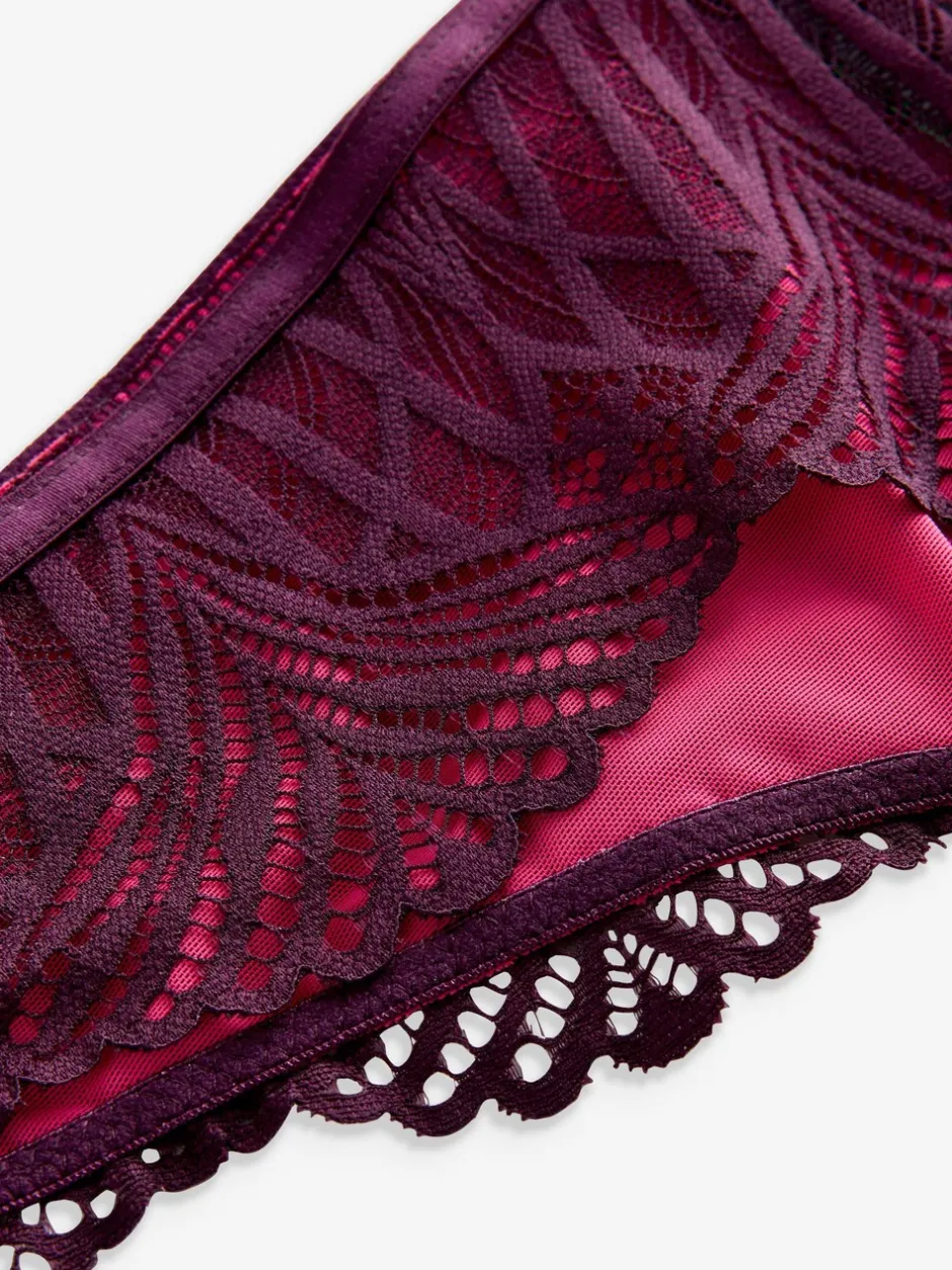 Onderbroeken|Lipsy Geo Lace Knickers