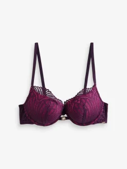 Beha's|Lipsy Geo Lace Triple Boost Bra