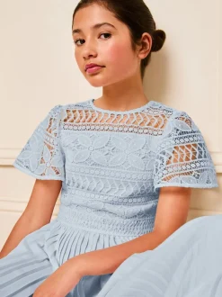 Jumpsuits En Playsuits|Lipsy geplooide gelegenheids-jumpsuit met fladdermouwen (5-16jr)