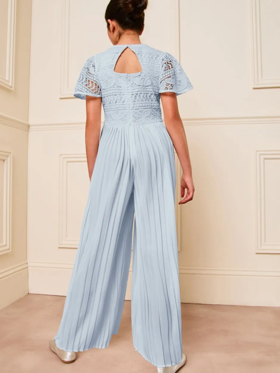Jumpsuits En Playsuits|Lipsy geplooide gelegenheids-jumpsuit met fladdermouwen (5-16jr)