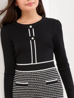 Gebreide Kleding*Lipsy 2-In-1 Bouclé gebreide jurk (5-16jaar)