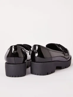 Schoolkleding*Lipsy lakleren instaploafers met dikke strik en school schoenen