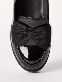 Schoolkleding*Lipsy lakleren instaploafers met dikke strik en school schoenen