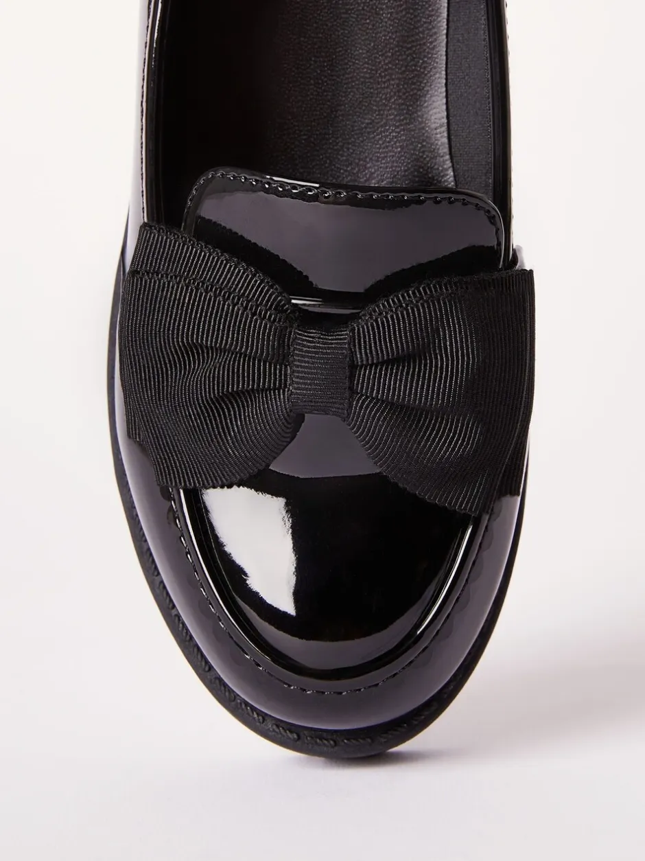Schoolkleding*Lipsy lakleren instaploafers met dikke strik en school schoenen