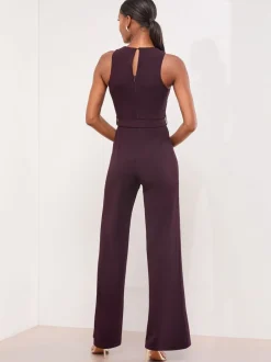 Jumpsuits En Playsuits|Lipsy militaire knoop mouwloze jumpsuit met ceintuur