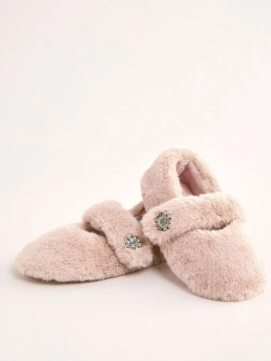 Pantoffels|Lipsy muiltjes met versierde gespdetails