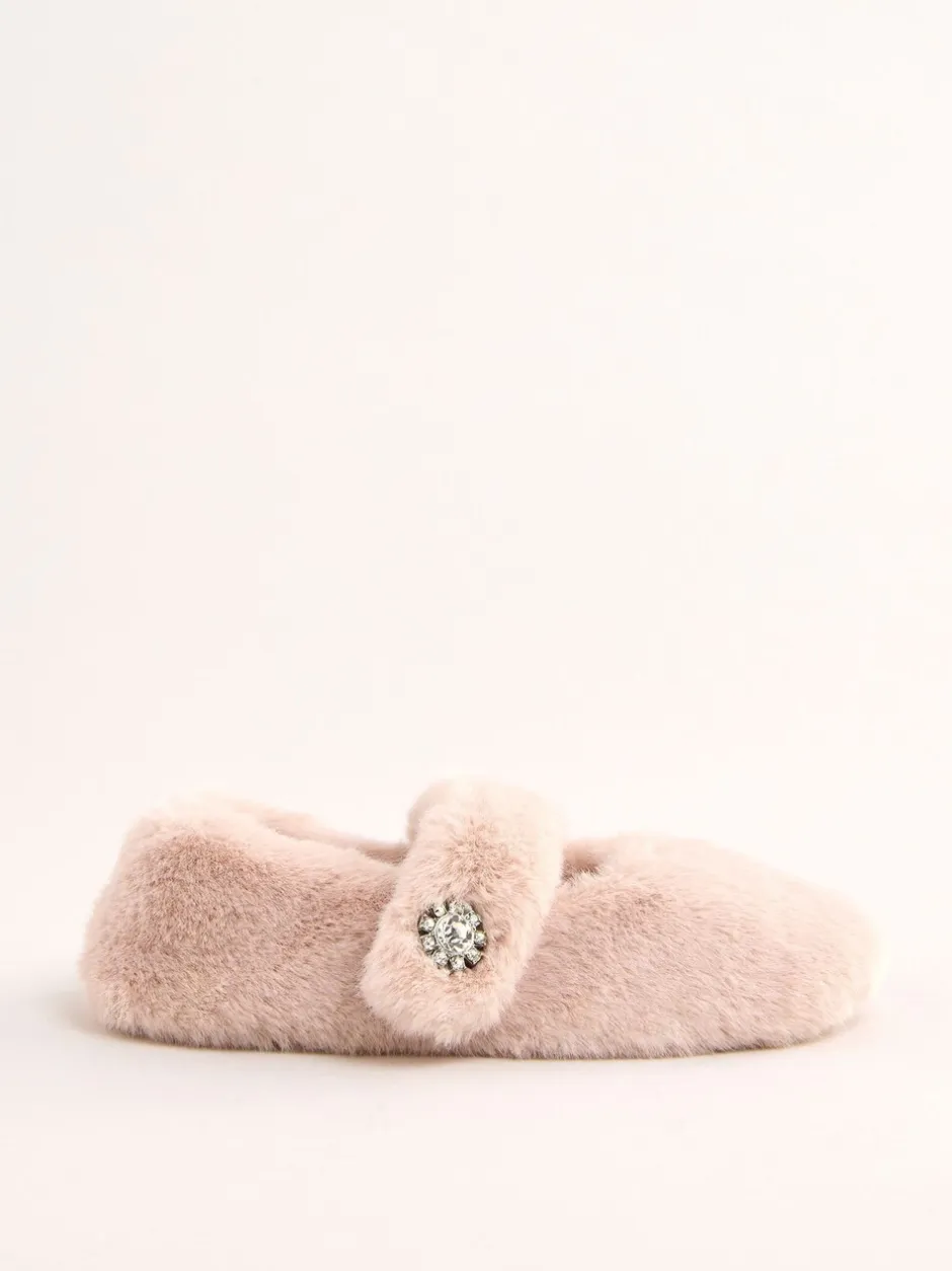 Pantoffels|Lipsy muiltjes met versierde gespdetails