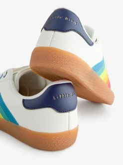 Sneakers|Little Bird by Jools Oliver Gum Sole sneakers met regenboogstrepen