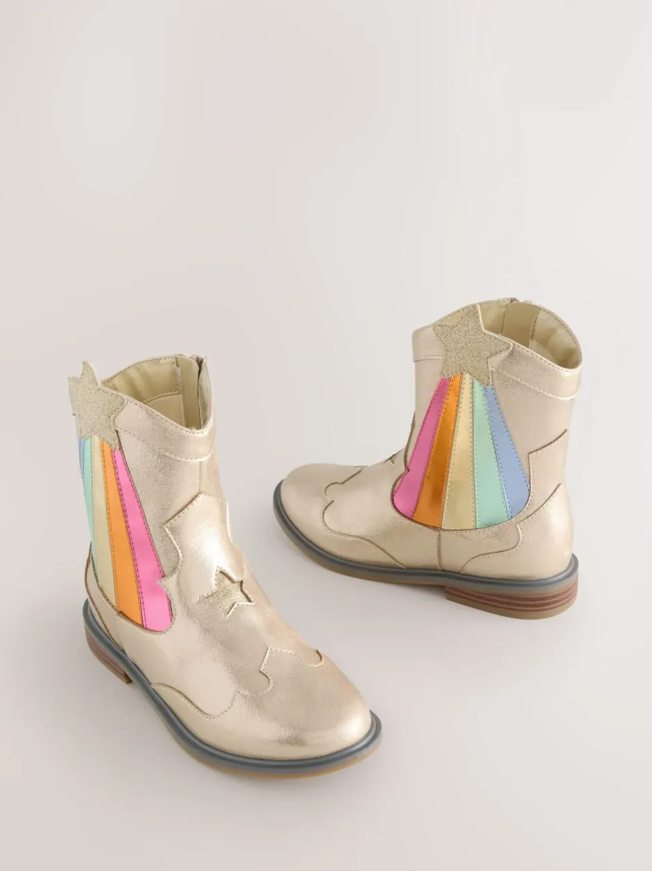 Boots|Boots*Little Bird by Jools Oliver Metallic westernBoots