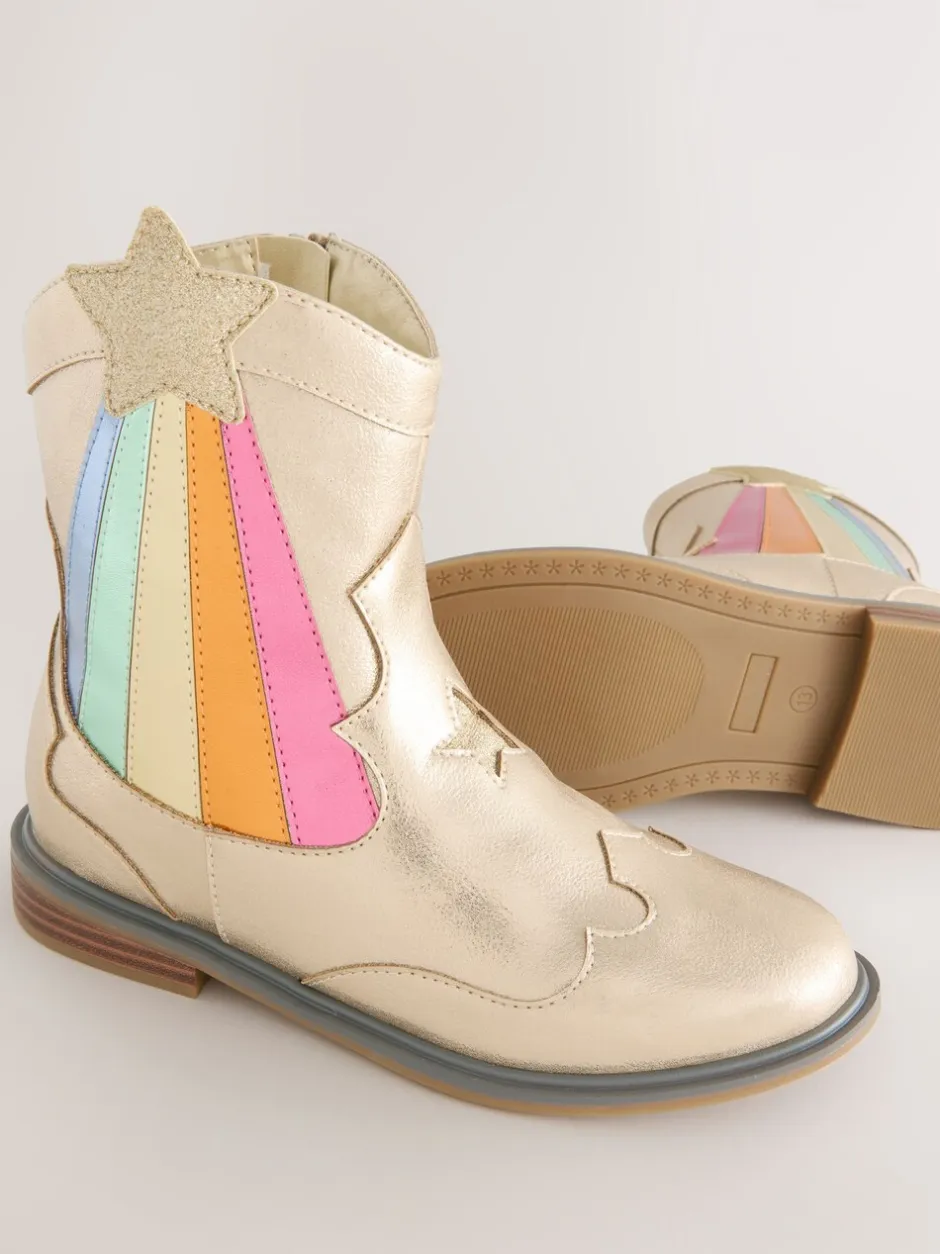 Boots|Boots*Little Bird by Jools Oliver Metallic westernBoots
