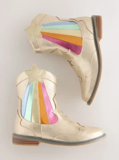Boots|Boots*Little Bird by Jools Oliver Metallic westernBoots