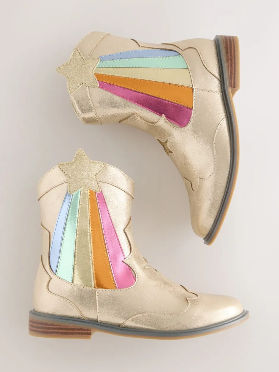 Boots|Boots*Little Bird by Jools Oliver Metallic westernBoots