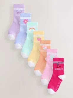 Sokken En Panty's|Sokken En Panty's|Little Bird by Jools Oliver Pastel Rainbow Days Of The Week Socks 7 Pack