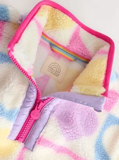 Jassen, Jacks En Kinderwagenpakjes|Jassen En Jacks|Little Bird by Jools Oliver Heart Colourblock Borg Fleece
