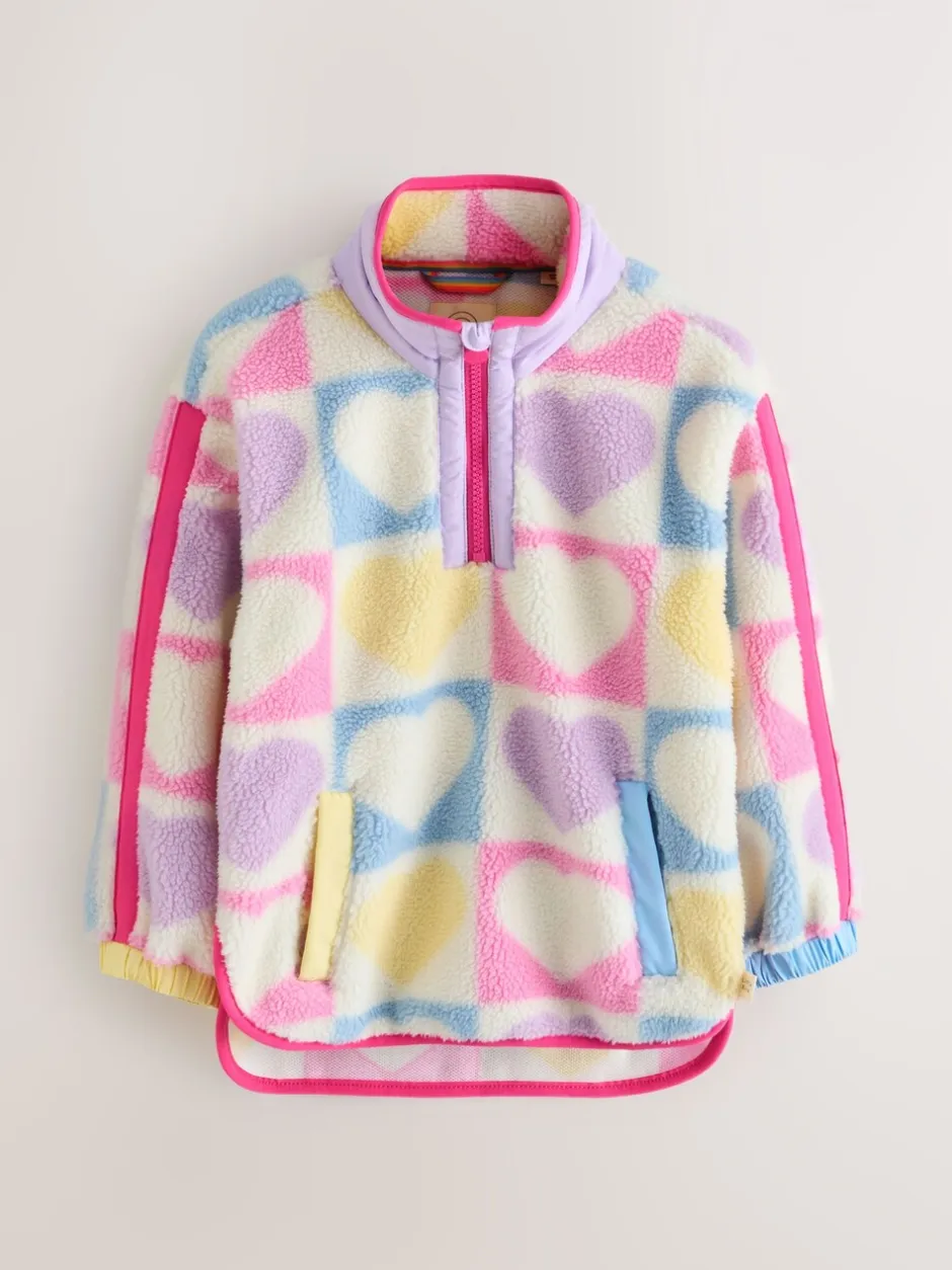 Jassen, Jacks En Kinderwagenpakjes|Jassen En Jacks|Little Bird by Jools Oliver Heart Colourblock Borg Fleece