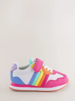 Sneakers*Little Bird by Jools Oliver Pastel Rainbow Retro Runner Trainers
