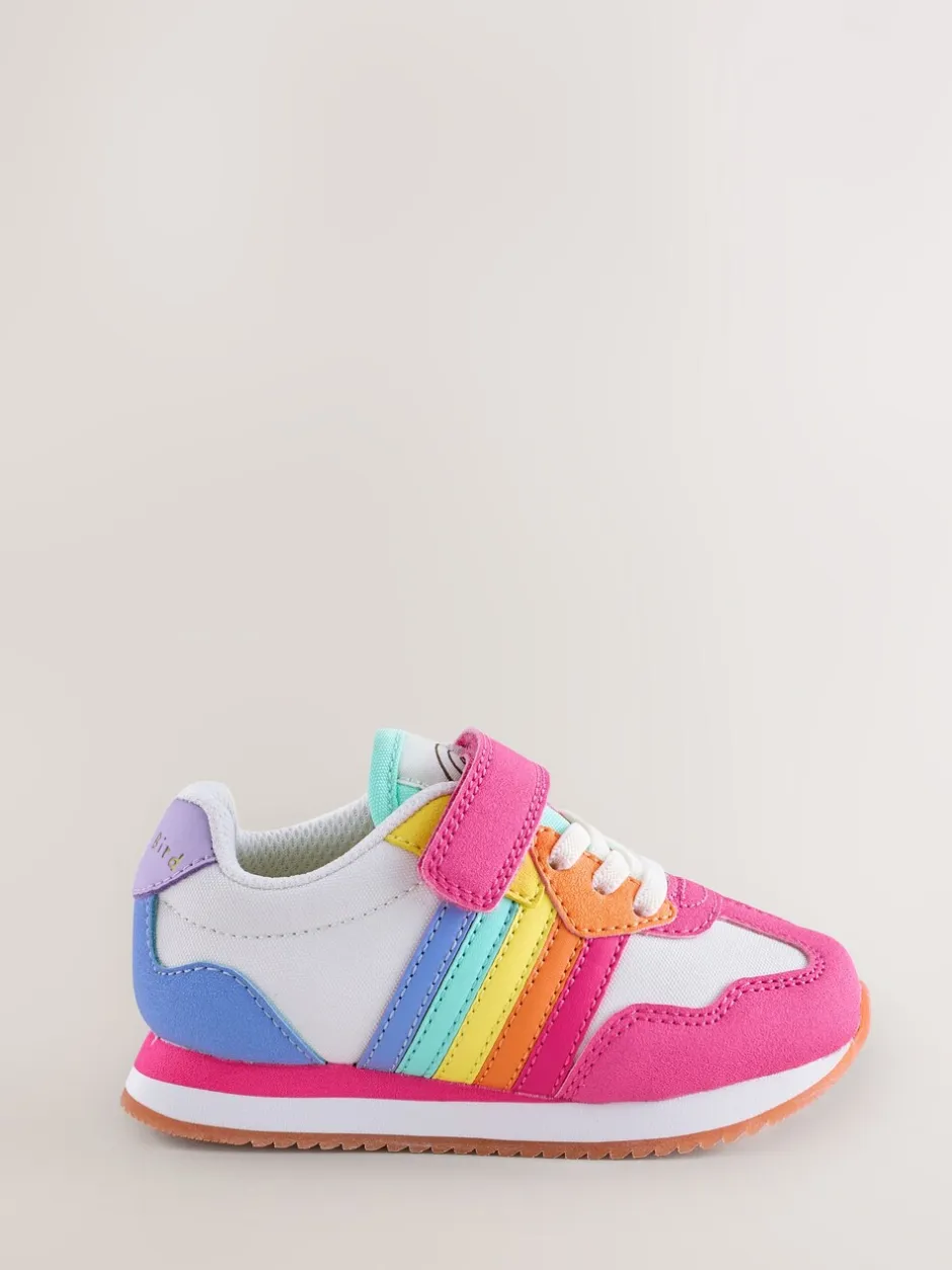 Sneakers*Little Bird by Jools Oliver Pastel Rainbow Retro Runner Trainers