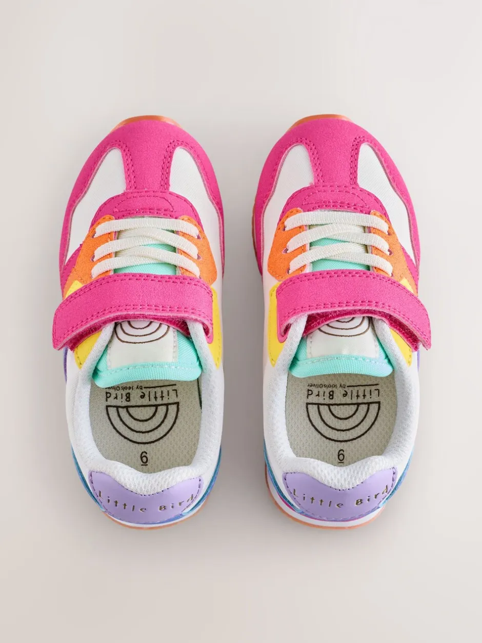 Sneakers*Little Bird by Jools Oliver Pastel Rainbow Retro Runner Trainers
