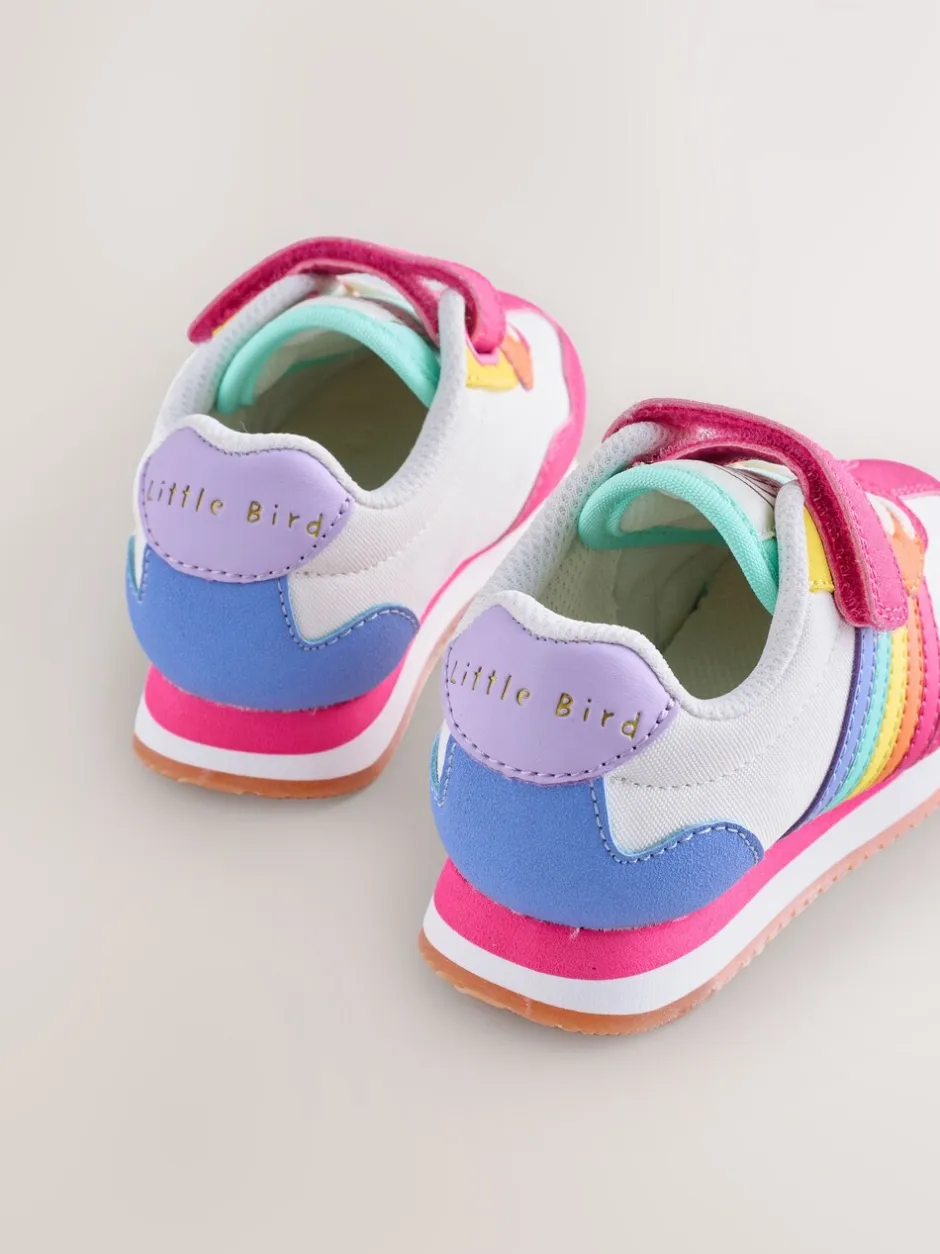 Sneakers*Little Bird by Jools Oliver Pastel Rainbow Retro Runner Trainers