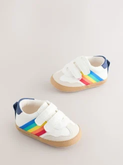 Sneakers|Little Bird by Jools Oliver Rainbow Tape Gum Sole Trainers Padders