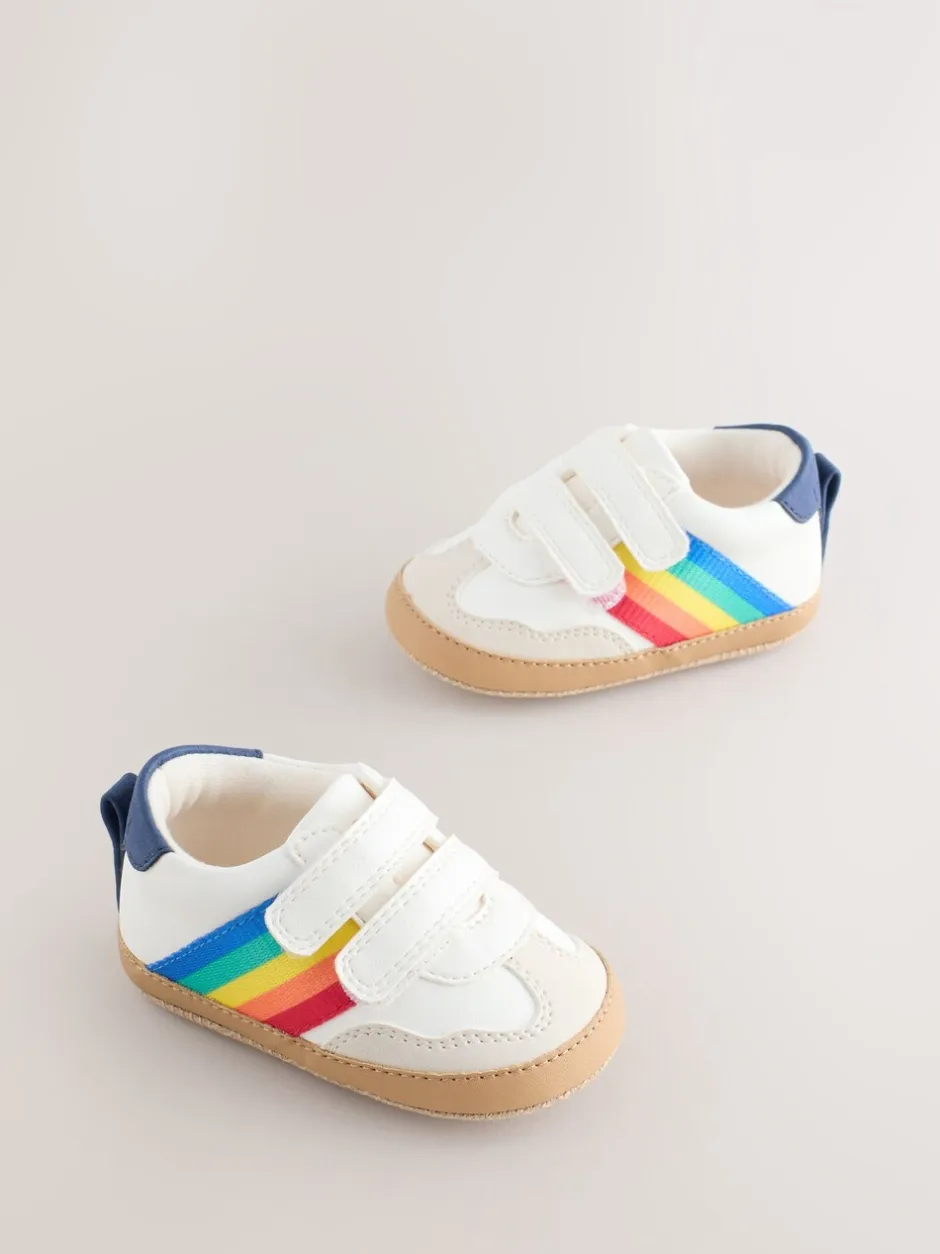 Sneakers|Little Bird by Jools Oliver Rainbow Tape Gum Sole Trainers Padders