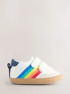 Sneakers|Little Bird by Jools Oliver Rainbow Tape Gum Sole Trainers Padders