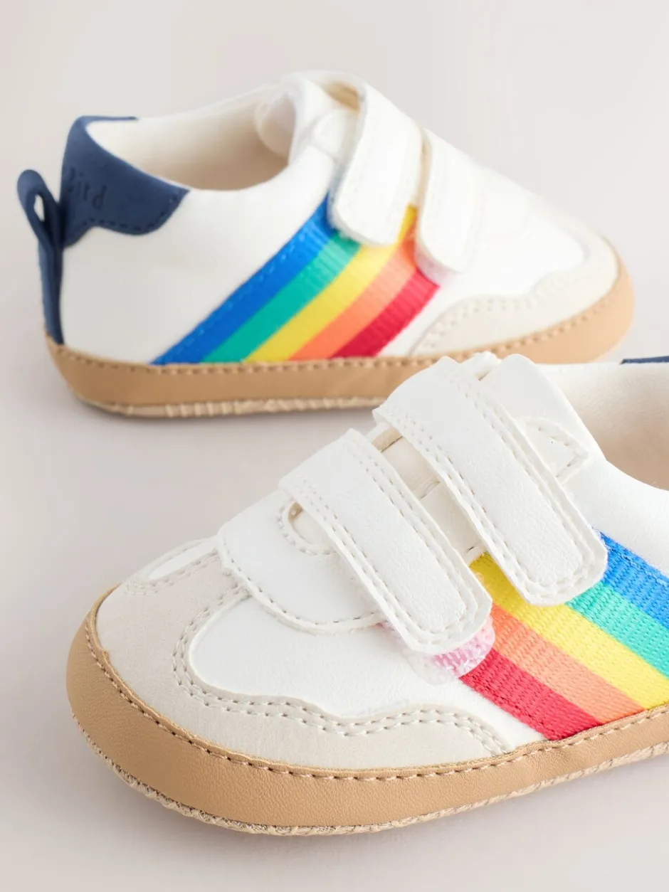 Sneakers|Little Bird by Jools Oliver Rainbow Tape Gum Sole Trainers Padders